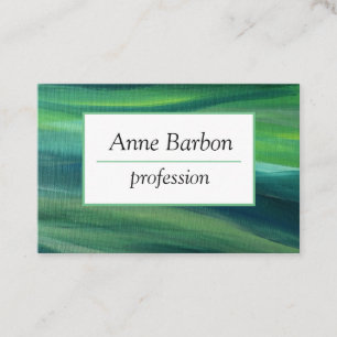 Elegante Green Beruflich Business Card Visitenkarte