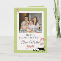 Elegante Green Mother's Day Card