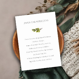 Elegante Green Pine Branch Foliage Juwelry Care Visitenkarte