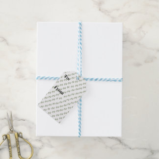 Elegante Green Scroll Geschenkmarke - Anpassbar Geschenkanhänger