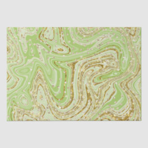 Elegante Green Sparkle Wirbel Glitzer Sequins Seidenpapier