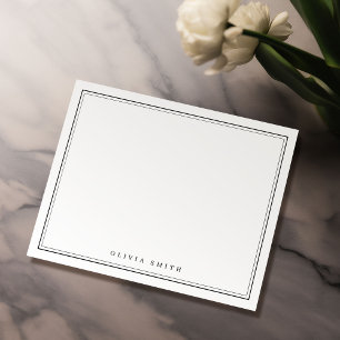 Elegante grenzt an minimalistische personalisiert mitteilungskarte