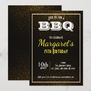 Elegante GRILLEN Birthday Party Einladung