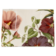 Elegante große Blumen-Geschenktasche