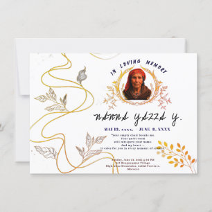 Elegante Großmutter-Gedenkkarte - Benutzerdefinier Dankeskarte