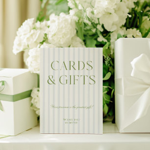 Elegante Grün Karten und Geschenke Hochzeitszeiche