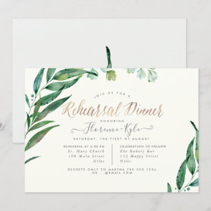 Elegante Grünanlagen, Eucalyptus Lvs Probe Abendes Einladung