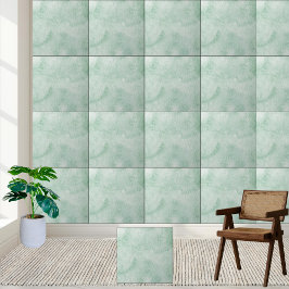 Elegante grüne Aquarellfarben Keramik Tile Fliese