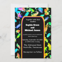 Elegante grüne Blätter Naturdesign | Minimal Botan Einladung