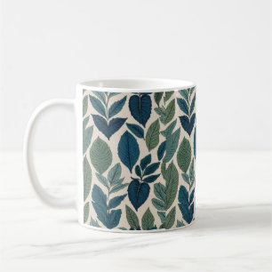 Elegante grüne Blätter Tasse   Natur-Inspiriertes 