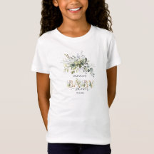 Elegante grüne Eukalyptus-Goldbrille-Babydusche