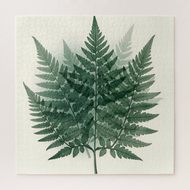 Elegante grüne Farnwedel Botanisch  (Vertikal)