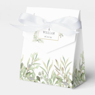 Elegante Grüne-Hochzeit Geschenkschachtel
