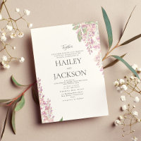 Elegante, grüne, rosa Hyazinthen Hochzeit mit Blum