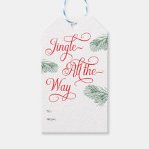 Elegante Grüne Rote Kalligrafie Weihnachten