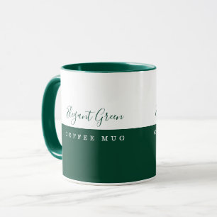 Elegante grüne Tasse