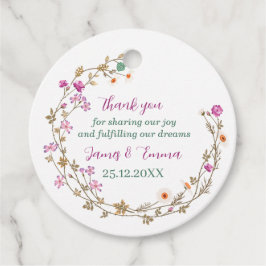 Elegante Grüne Tree Blätter Custom Wedding Geschenkanhänger