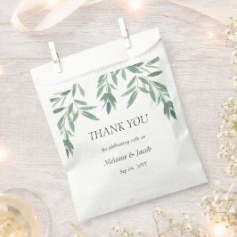 Elegante Grünfolien Geschenktütchen