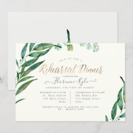 Elegante Grünpflanzen, Eukalyptus Lvs Probe Abende Einladung