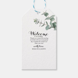 Elegante Grußanhänger für Hochzeitsgeschenke mit G Geschenkanhänger