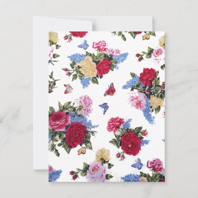 Elegante, gurt Vintage Rose Blütenschmetterlinge (Vorderseite)