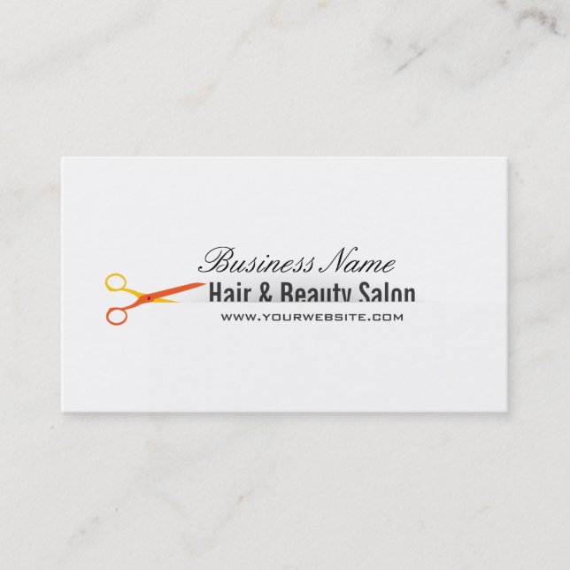 Elegante Haar-u. Schönheits-Visitenkarte Visitenkarte (Vorderseite)