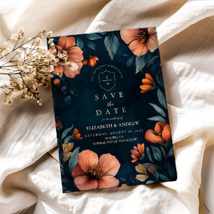 Elegante Halloween Hochzeit Save The Date