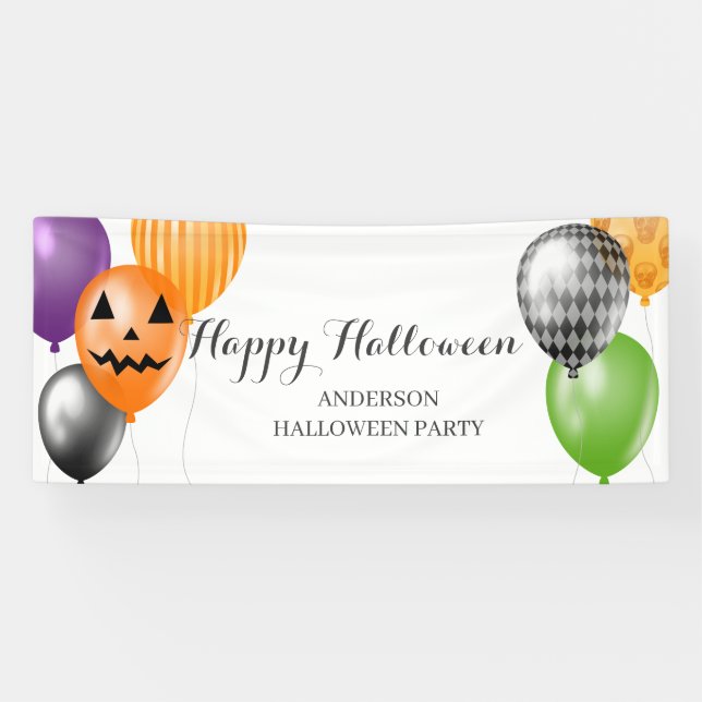 Elegante Halloween-Party  Banner (Horizontal)