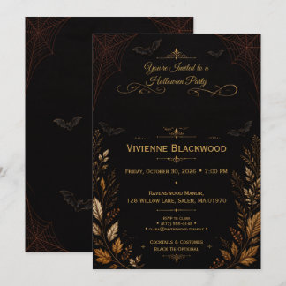 Elegante Halloween-Party-Feier Einladung