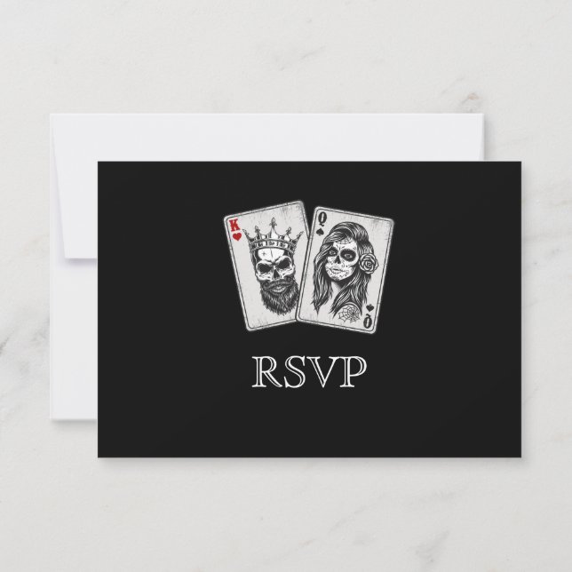 Elegante Halloween-RSVP-Karte RSVP Karte (Rückseite)