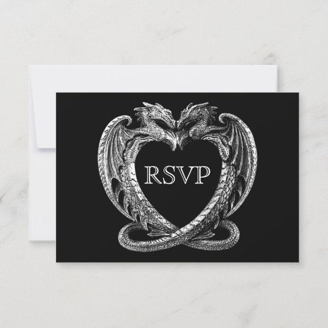 Elegante Halloween-RSVP-Karte RSVP Karte (Rückseite)