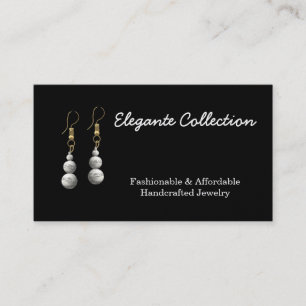 elegante handcrafted Schmuckhersteller Visitenkarte