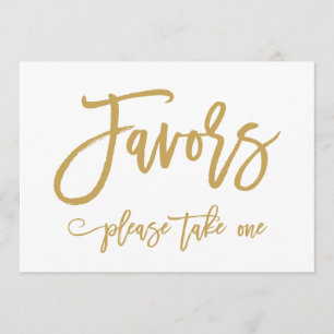 Elegante handgeschriebene goldene Hochzeit Favorit Einladung