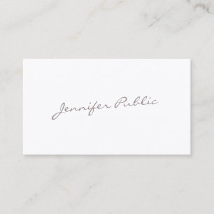 Elegante handgeschriebene Schrift modern luxuriös Visitenkarte