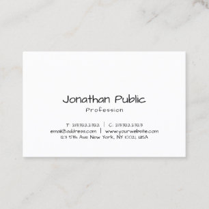 Elegante handgeschriebene Schriftart professionell Visitenkarte