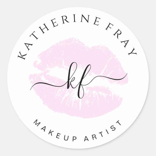 Elegante handgeschriebene Skriptkalligraphie - Ros Runder Aufkleber (Vorderseite)