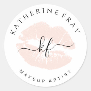 Elegante handgeschriebene Skriptkalligraphie - Ros Runder Aufkleber