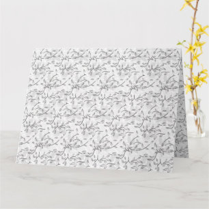 Elegante handgezeichnete botanische Kunst Karte
