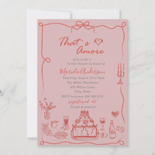 Elegante, handgezogene Doodles mit Einladung