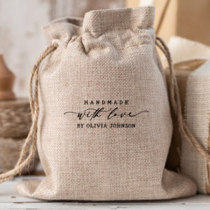 Elegante Handmade mit Personalisiertem Liebe-Scrip Gummistempel