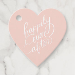 Elegante Handschrift glücklich nach Hochzeit Geschenkanhänger