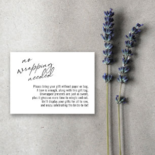 Elegante Handschrift ohne Wrapping erforderlich, w Begleitkarte
