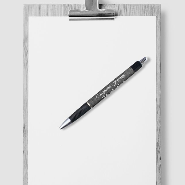 Elegante Handschrift Rücksendeadresse Realtor Kugelschreiber (Von Creator hochgeladen)