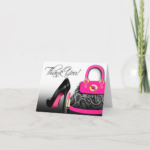 Elegante Handtaschen-Dankeskarten Dankeskarte