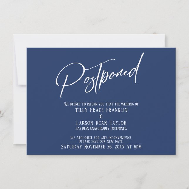 Elegante Handwriting - Hochzeitskarte Einladung (Vorderseite)