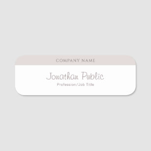 Elegante Handwriting-Skriptname Moderne Vorlage Namensschild