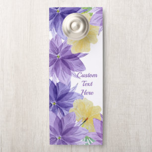 Elegante hawaiianische Lila tropische Blume Türanhänger