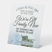 Elegante, helle, blaue Rose Open Seating Wedding
