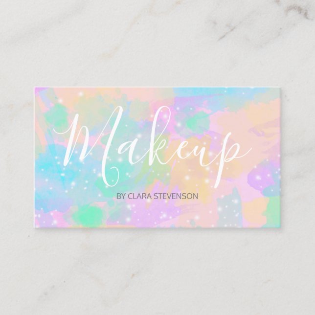 elegante, helle Pastellfarbe Visitenkarte (Vorderseite)