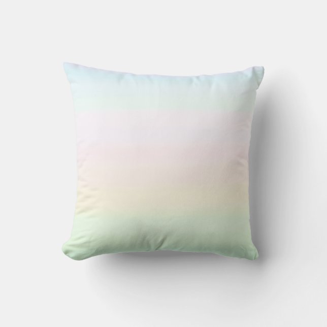Elegante helle Pastellfarben Kissen (Vorderseite)
